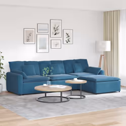 Eleva il tuo spazio abitativo con il divano modulare, che combina un design elegante con un comfort eccezionale. Mescola e ab ...