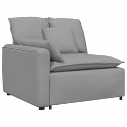 vidaXL Divano Modulare con Cuscini Grigio Chiaro - Vista aggiuntiva 3