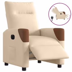 VidaXL 3323994, Tessuto, Crema, Marrone, Schiuma, 110 kg, 690 mm, 860 mm