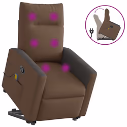 VidaXL 3324062, Tessuto, Nero, Marrone, Schiuma, 110 kg, 690 mm, 860 mm