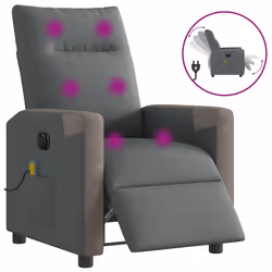 VidaXL 3324086, Tessuto, Grigio, Schiuma, 110 kg, 690 mm, 860 mm