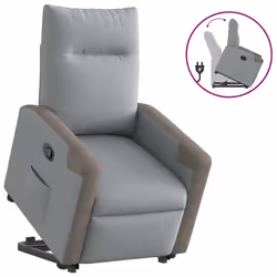 VidaXL 3324090, Tessuto, Grigio, Schiuma, 110 kg, 690 mm, 860 mm