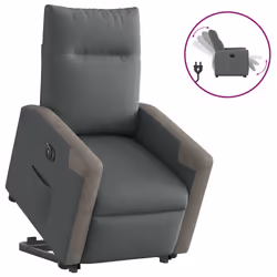 VidaXL 3324091, Tessuto, Grigio, Schiuma, 110 kg, 690 mm, 860 mm