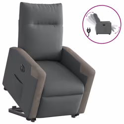 VidaXL 3324101, Tessuto, Grigio, Schiuma, 110 kg, 690 mm, 860 mm