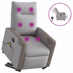 VidaXL 3324104, Tessuto, Grigio, Schiuma, 110 kg, 690 mm, 860 mm