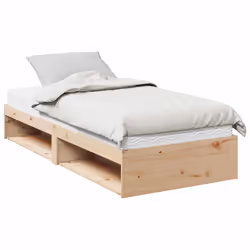 VidaXL 3324598, Divano letto, Bianco, Legno di pino, 2035 mm, 840 mm, 300 mm