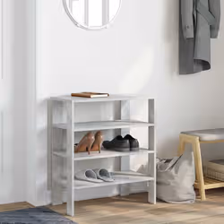 VidaXL 859845 scarpiera Grigio - Vista aggiuntiva 3