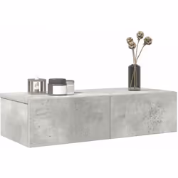 Colore: Grigio cemento Materiale: Truciolato Dimensioni complessive: 60 x 26,5 x 15 cm (L x P x A) Dimensioni di ogni cassett ...