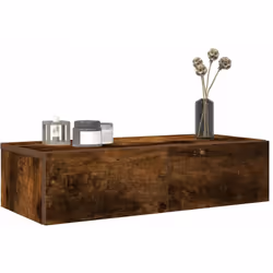 Colore: Rovere fumo Materiale: Truciolato Dimensioni complessive: 60 x 26,5 x 15 cm (L x P x A) Dimensioni di ogni cassetto:  ...