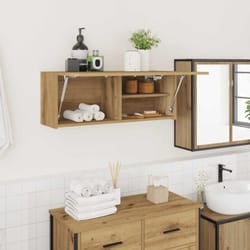 Vidaxl - Mobiletto da Bagno Rovere Artigianale 80x25x30 cm in Truciolato 945447