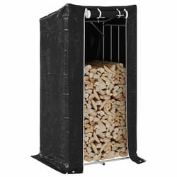 vidaXL Rastrelliera per Legna con Copertura Antipioggia 150x80x200 cm