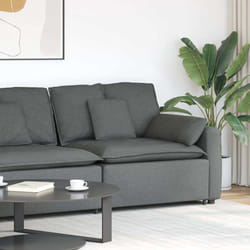 vidaXL Modulo Terminale Bracciolo Divano Modulare con Cuscini 100 cm