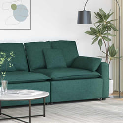 vidaXL Modulo Terminale Bracciolo Divano Modulare con Cuscini 100 cm