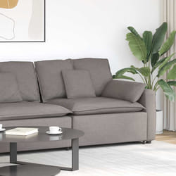 vidaXL Modulo Terminale Bracciolo Divano Modulare con Cuscini 100 cm