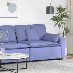 vidaXL Modulo Terminale Bracciolo Divano Modulare con Cuscini 100 cm