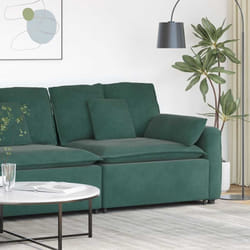 vidaXL Modulo Terminale Bracciolo Divano Modulare con Cuscini 100 cm