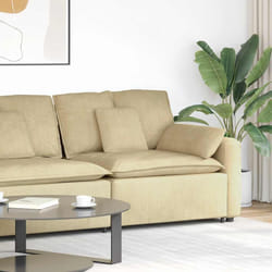 vidaXL Modulo Terminale Bracciolo Divano Modulare con Cuscini Verde Grigio 100 cm