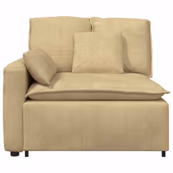 vidaXL Modulo Terminale Bracciolo Divano Modulare con Cuscini Verde Grigio 100 cm - Vista aggiuntiva 3