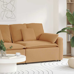 vidaXL Modulo Terminale Bracciolo Divano Modulare con Cuscini 100 cm