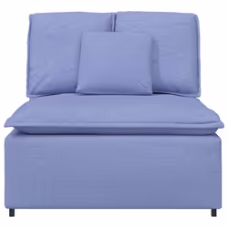 vidaXL Modulo Centrale Divano Modulare con Cuscini Blu Jeans 100 cm - Vista aggiuntiva 3