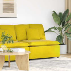 Vidaxl - Modulo Centrale Divano Modulare con Cuscini Giallo 100 cm