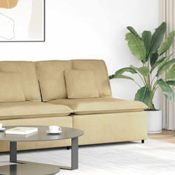 vidaXL Modulo Centrale Divano Modulare con Cuscini Verde Grigio 100 cm