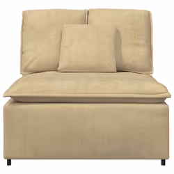 vidaXL Modulo Centrale Divano Modulare con Cuscini Verde Grigio 100 cm - Vista aggiuntiva 3