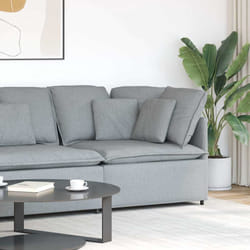 vidaXL Modulo Angolare Divano Modulare con Cuscini Grigio Chiaro 100cm