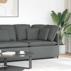 vidaXL Modulo Angolare Divano Modulare con Cuscini Grigio Scuro 100 cm