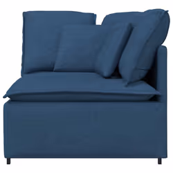 vidaXL Modulo Angolare Divano Modulare con Cuscini Blu 100 cm - Vista aggiuntiva 3