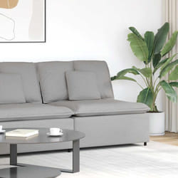 Modulo Angolare Divano Modulare con Cuscini Grigio Nuvola 100cm Vidaxl