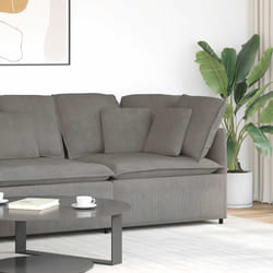 vidaXL Modulo Angolare Divano Modulare con Cuscini Grigio Chiaro 100cm