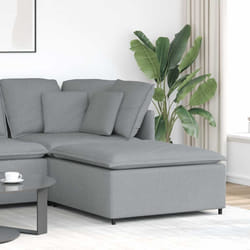 vidaXL Divano Modulare Poggiapiedi Modulo Grigio Chiaro 100x100x48 cm