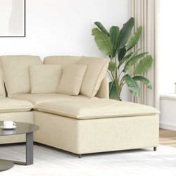 Vidaxl - Modulo Poggiapiedi Divano Modulare Crema 100x100x48 cm