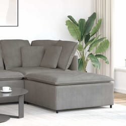 Vidaxl - Modulo Poggiapiedi Divano Modulare Grigio Chiaro 100x100x48 cm
