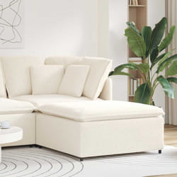 Vidaxl - Modulo Poggiapiedi Divano Modulare Crema 100x100x48 cm