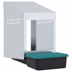 VidaXL 4104890 gabbia e habitat per animali di piccola taglia Nero, Verde scuro, Argento - Vista aggiuntiva 2