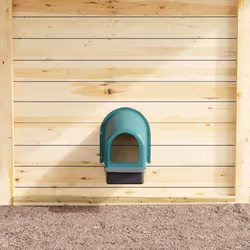 vidaXL Nidi per Galline 4 pz da Parete in Plastica Verde Scuro - Vista aggiuntiva 3