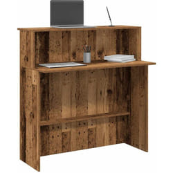 Banco Reception Legno Antico 100x50x103,5 cm Legno Multistrato Vidaxl 870042