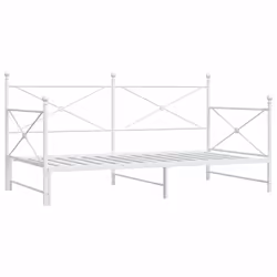 vidaXL Divano Letto Estraibile senza Materasso 100x190 cm in Acciaio - Vista aggiuntiva 2