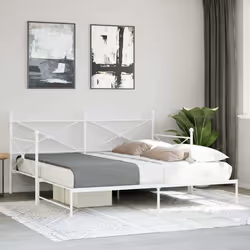vidaXL Divano Letto Estraibile senza Materasso 100x190 cm in Acciaio - Vista aggiuntiva 3