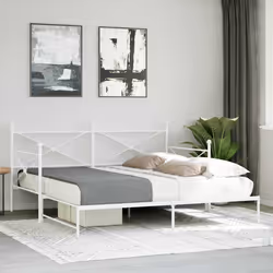 vidaXL Divano Letto Estraibile senza Materasso 107x203 cm in Acciaio - Vista aggiuntiva 3