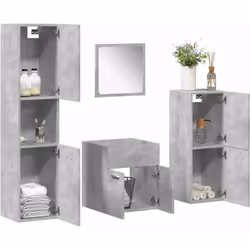 Questo elegante set di mobili da bagno è un ottimo complemento al vostro bagno, che otterrà un aspetto ordinato e sorprendent ...