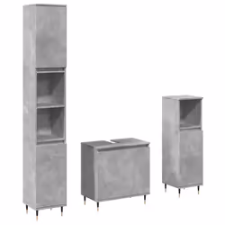 VidaXL 3324952, Grigio, Legno, 580 mm, 330 mm, 600 mm, 3 pz