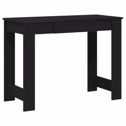 vidaXL Scrivania Nera 100x45x75 cm in Legno Multistrato - Vista aggiuntiva 2