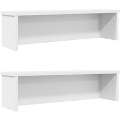 Vidaxl - Scaffali da Cucina Impilabili 2 pz Bianchi 60x15x16 cm 7637