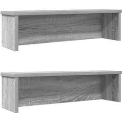 Vidaxl - Scaffali da Cucina Impilabili 2 pz Grigio Sonoma 60x15x16 cm 8062