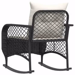 VidaXL 4104193 sedia da esterno Terrazzo Seduta imbottita Rattan sintetico, Acciaio Crema, Bianco - Vista aggiuntiva 6
