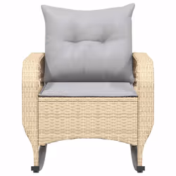 VidaXL 4104196 sedia da esterno Terrazzo Seduta imbottita Rattan sintetico, Acciaio Grigio - Vista aggiuntiva 4