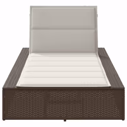 VidaXL 4104203 sedia da esterno Salone Seduta imbottita Poliestere Crema, Bianco - Vista aggiuntiva 4